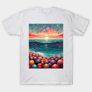 Colorful Surrealistic Beach T-Shirt